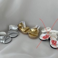 Босоножки для кукол, ростом 42-50 см.
