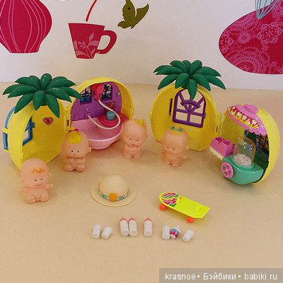 Пупсик Bikinis от Tomy 1991года и медвежата того же производителя (фото 3)