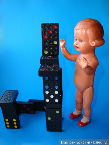 Во что мы с куклами играем? Во все! Домино. Немецкий винтаж (фото 6)