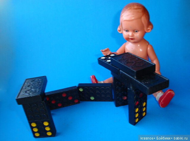 Во что мы с куклами играем? Во все! Домино. Немецкий винтаж (фото 5)