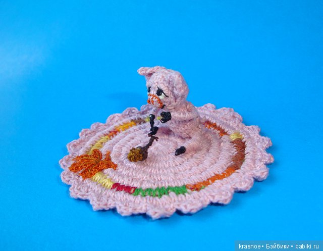 Микро. Осенний Хрюшик. Связано мною (фото 4)