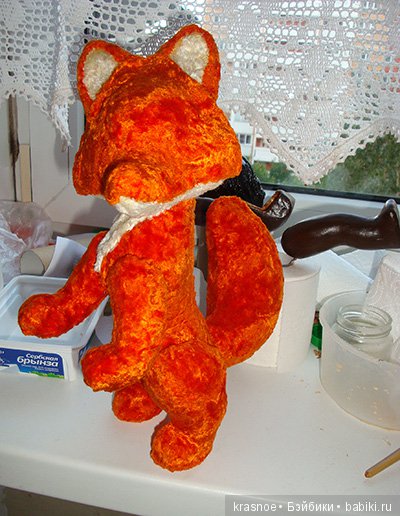 Папье-маше и я История наших отношений ч 4 Лис (фото 5)