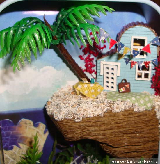 Жесть! Коллекционные коробочки-театры. Тропический остров