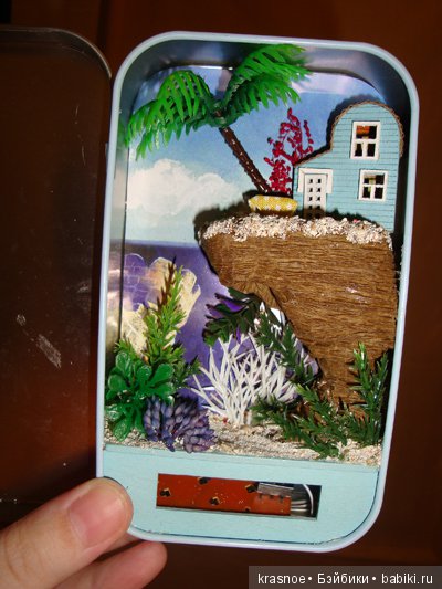Жесть! Коллекционные коробочки-театры. Тропический остров