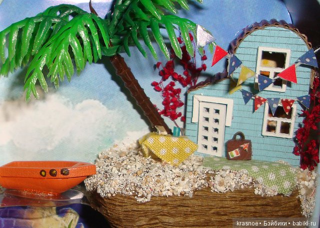 Жесть! Коллекционные коробочки-театры. Тропический остров