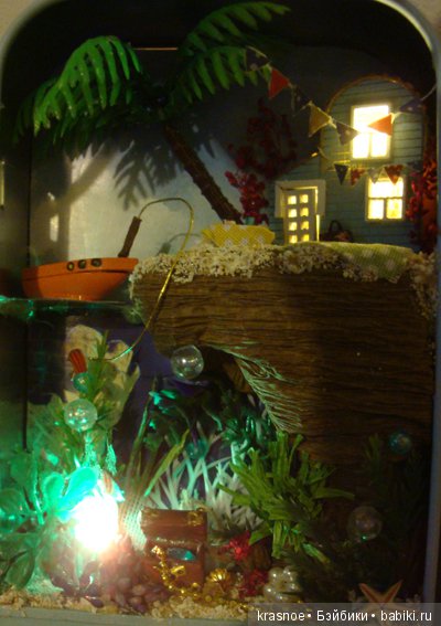 Жесть! Коллекционные коробочки-театры. Тропический остров