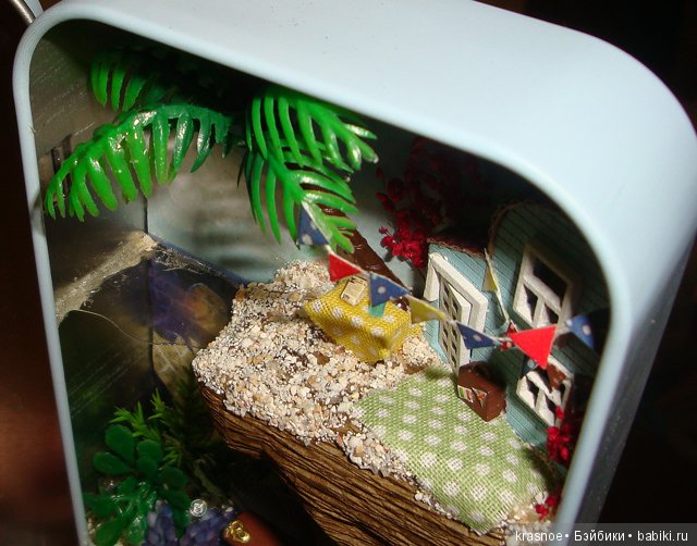 Жесть! Коллекционные коробочки-театры. Тропический остров