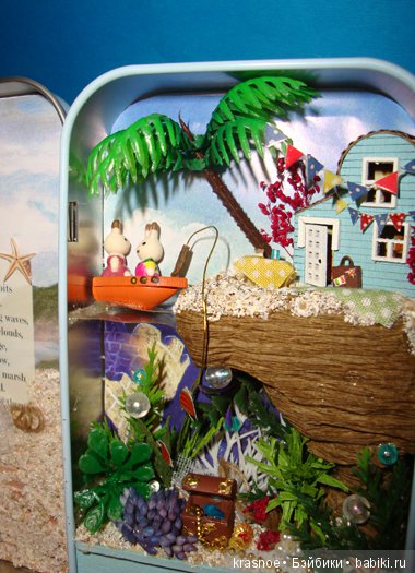 Жесть! Коллекционные коробочки-театры. Тропический остров
