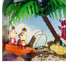 Жесть! Коллекционные коробочки-театры. Тропический остров