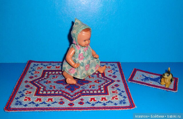 Коврик с антикварным рисунком крестом (фото 7)