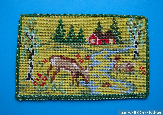 Коврик детский с винтажным немецким рисунком крестом