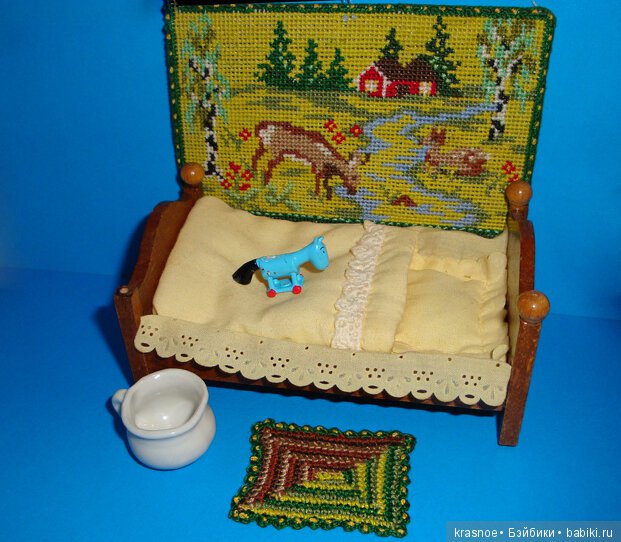 Коврик детский с винтажным немецким рисунком крестом (фото 6)