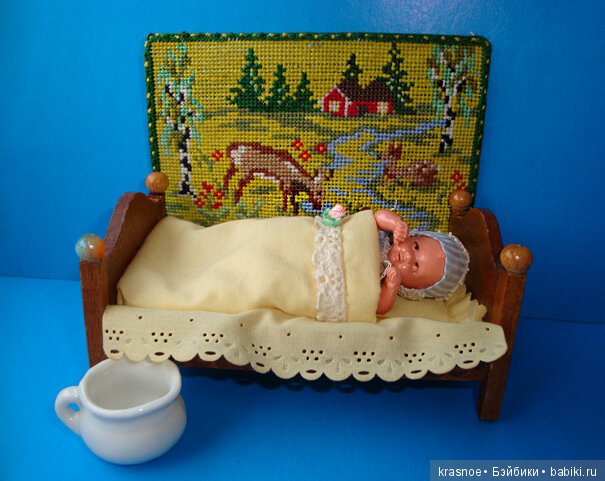 Коврик детский с винтажным немецким рисунком крестом (фото 4)