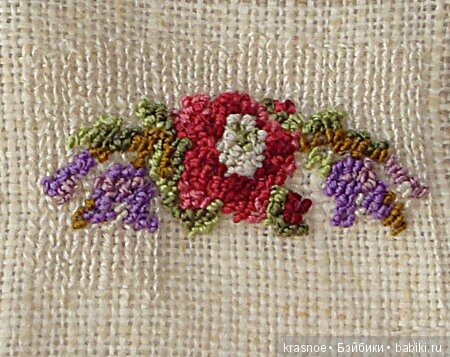 Микро. Имитация объемного шва berlinwoolwork в миниатюре 1:12