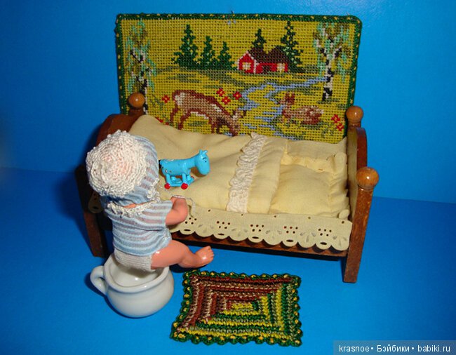 Коврик детский с винтажным немецким рисунком крестом (фото 7)