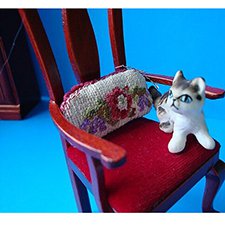 Микро. Имитация объемного шва berlinwoolwork  в миниатюре 1:12