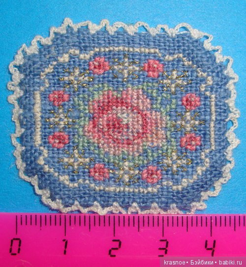 Коврик с современным узором крестом. Миниатюра в формате 1х24- 1х12 (фото 2)