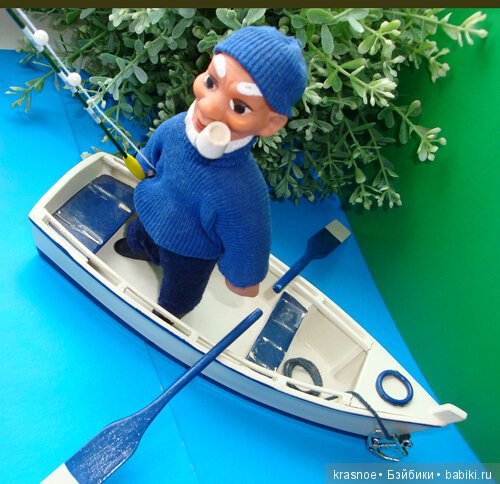 Боцман на рыбалке — Игрушки СССР и советского детства: резиновые