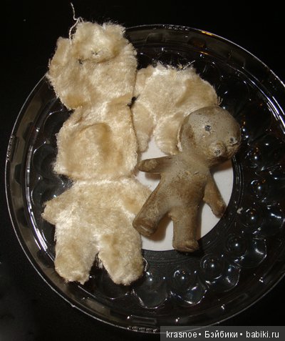 Поновление медведя — Ремонт кукол СССР и ГДР (немок): чернота (фото 3)