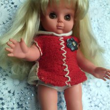 Кукла ГДР 35 см вся резиновая