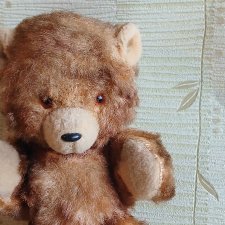 Мишка ГДР опилочный старинный