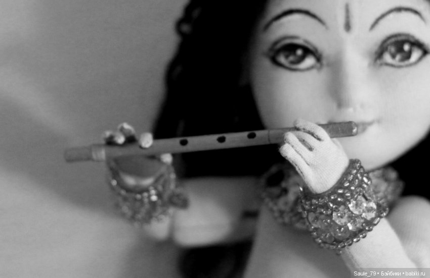 Радха и Кришна — Авторские текстильные куклы: Вальдорфские