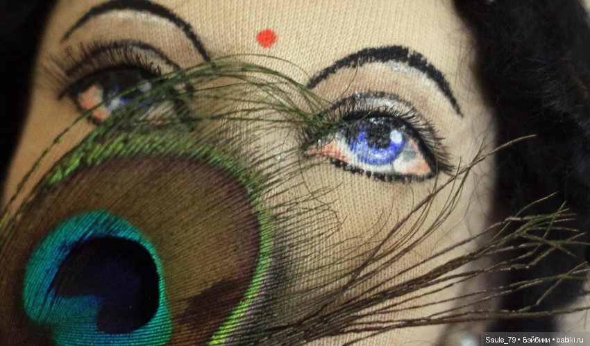 Радха и Кришна — Авторские текстильные куклы: Вальдорфские