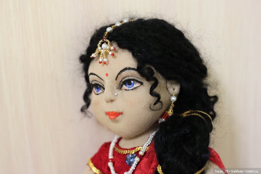 Радха и Кришна — Авторские текстильные куклы: Вальдорфские