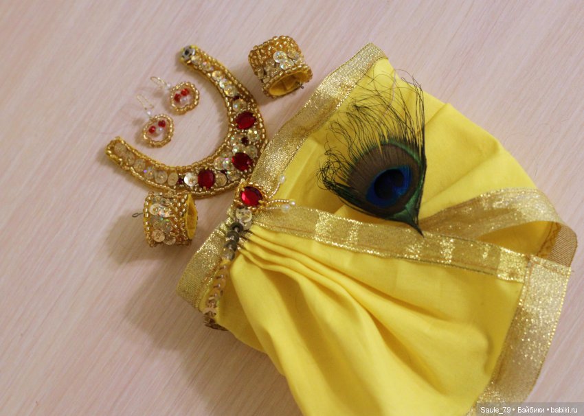 Радха и Кришна — Авторские текстильные куклы: Вальдорфские