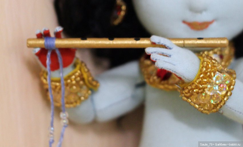 Радха и Кришна — Авторские текстильные куклы: Вальдорфские