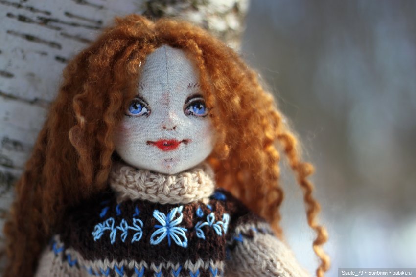 Зимняя девочка — Авторские текстильные куклы: Вальдорфские (фото 6)