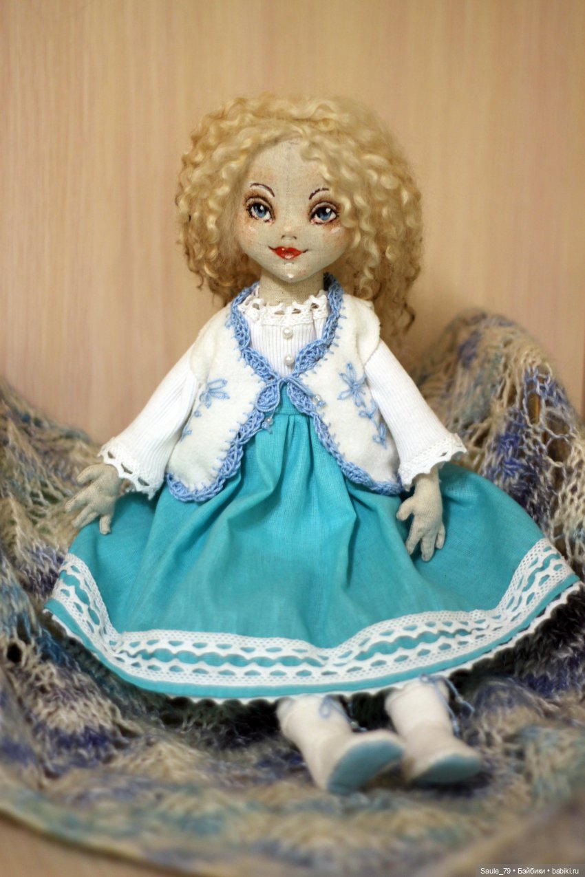 Снежная русалочка — Авторские текстильные куклы: Вальдорфские (фото 3)