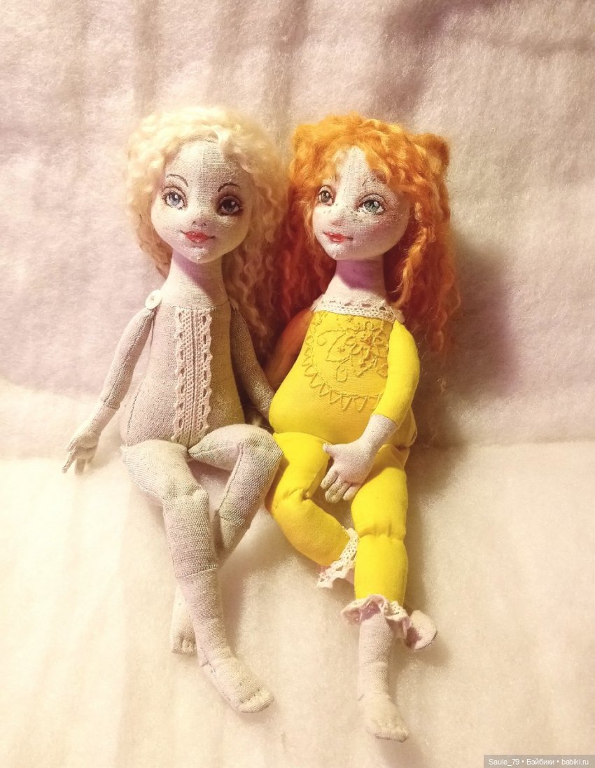 Снежная русалочка — Авторские текстильные куклы: Вальдорфские