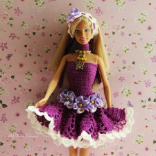 Ажурное платье "Viola" для Барби