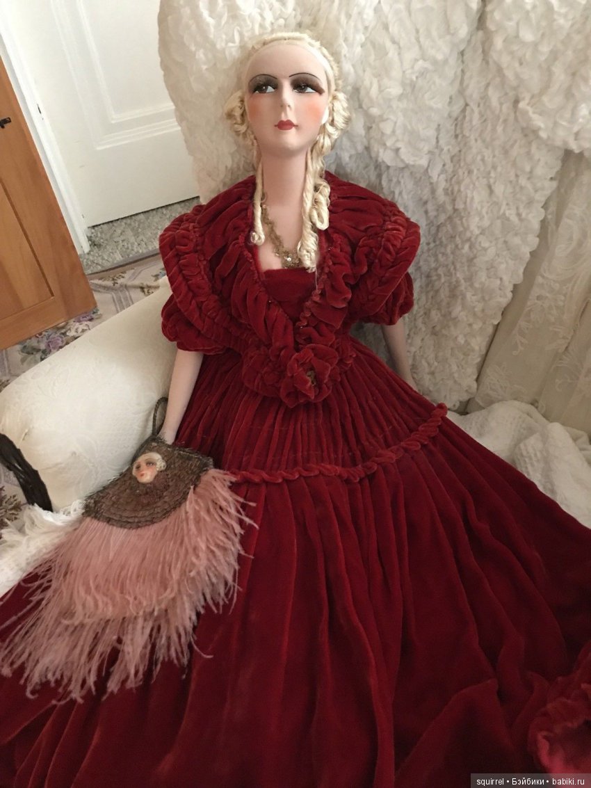 Антикварные будуарные куклы, просто фото