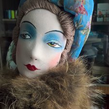 Будуарная (интерьерная) кукла своими руками. 3 часть