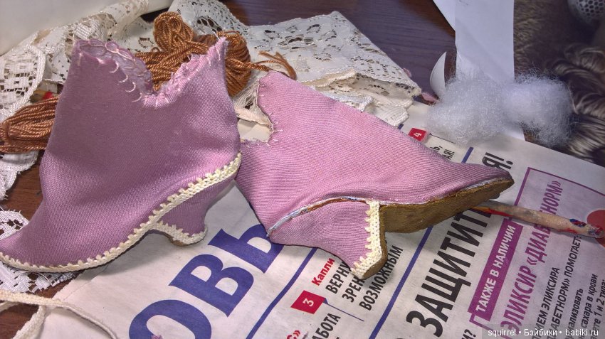 Будуарка (делаем туфельки) "Мастерская на коленке"