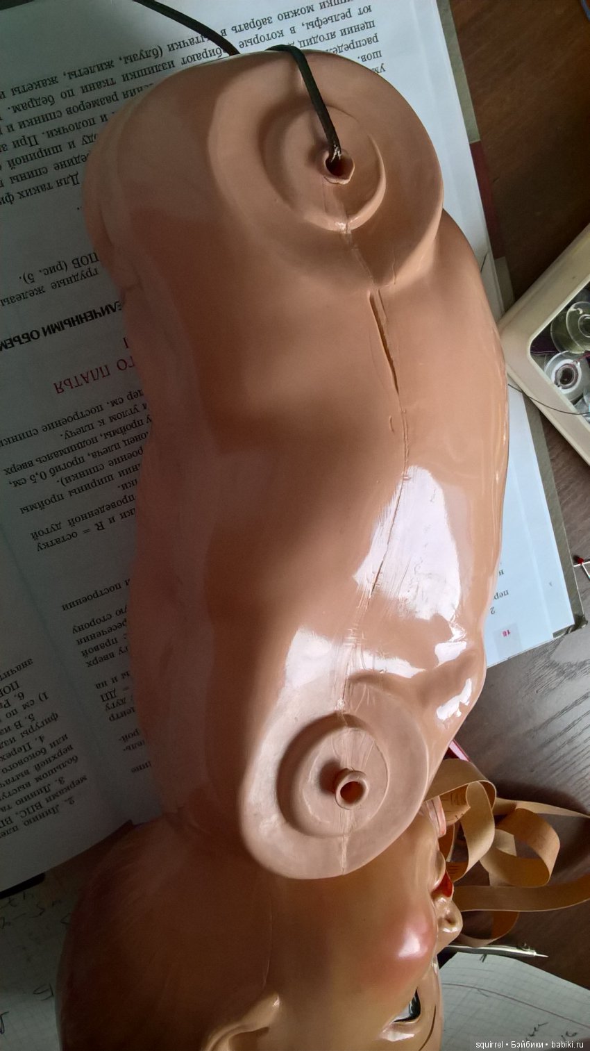 Ремонт французского целлулоидного пупса (фото 5)