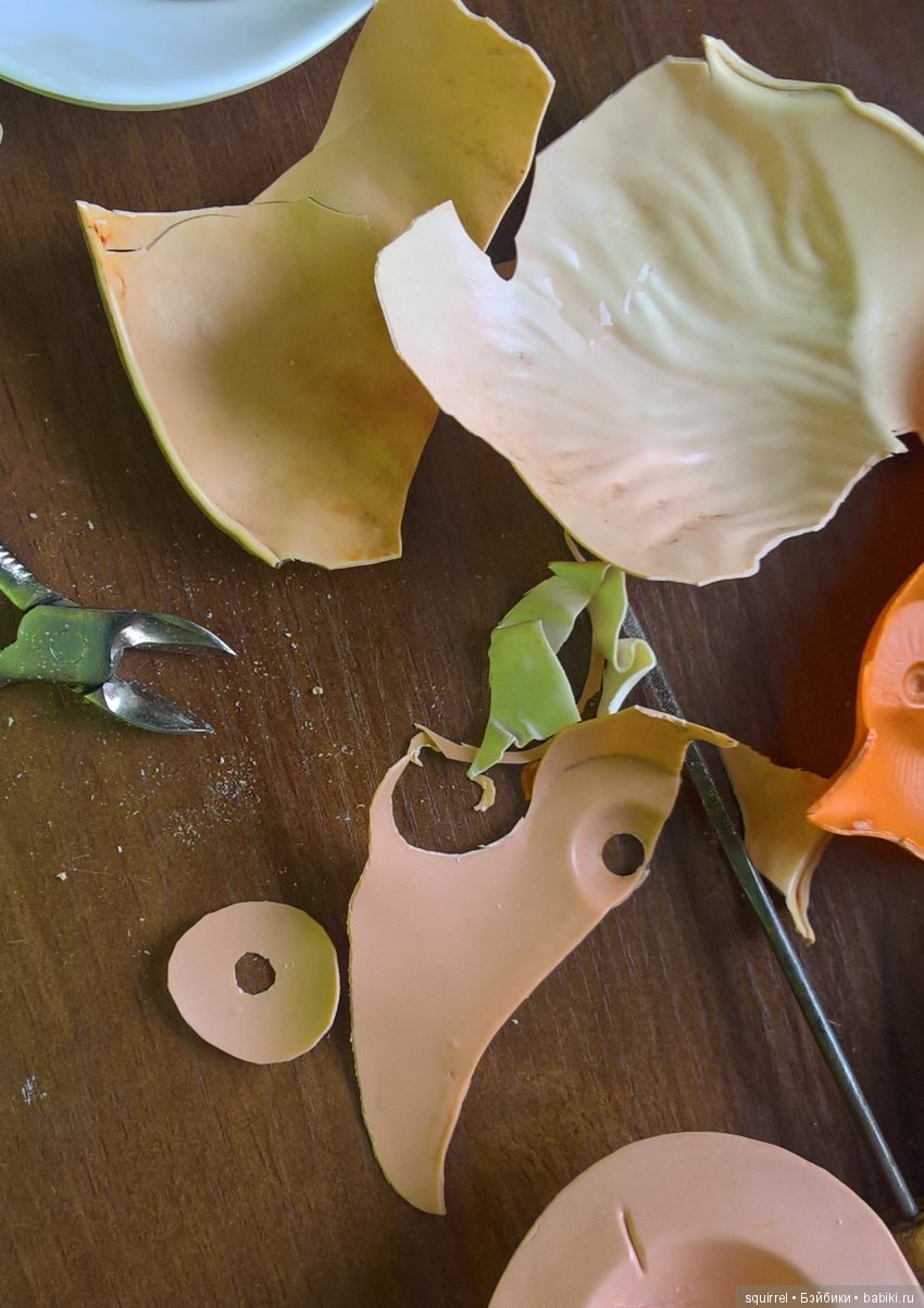 Ремонт французского целлулоидного пупса