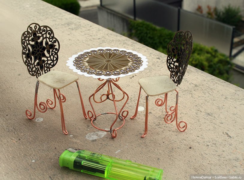 Паяние в миниатюре — Мебель для кукол и домиков: фото (фото 8)