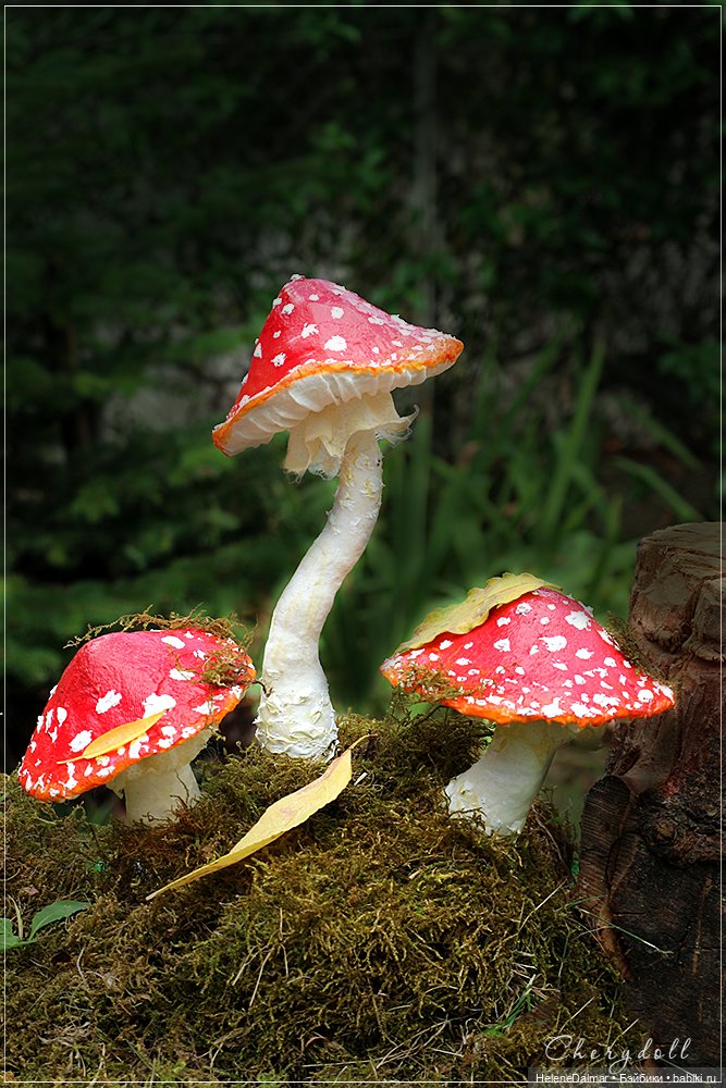 Мухоморинка — Авторские игрушки из разных материалов: синельная проволока (фото 2)