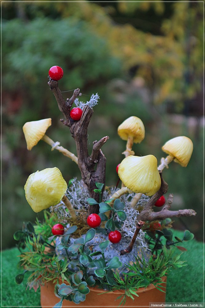 Как я делала светильник с грибами | Бэйбики Как я делала светильник с грибами