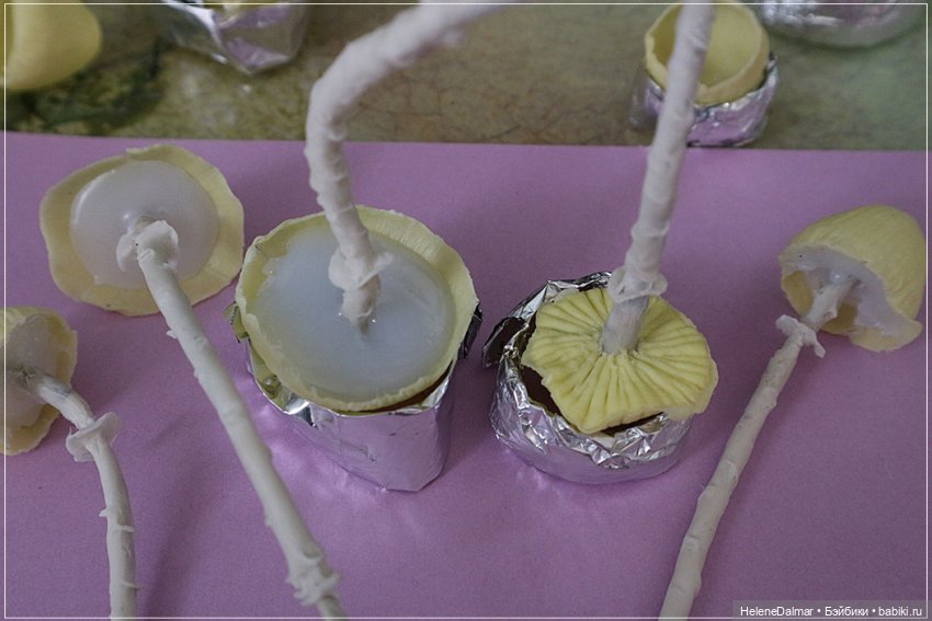 Как я делала светильник с грибами | Бэйбики Как я делала светильник с грибами (фото 5)