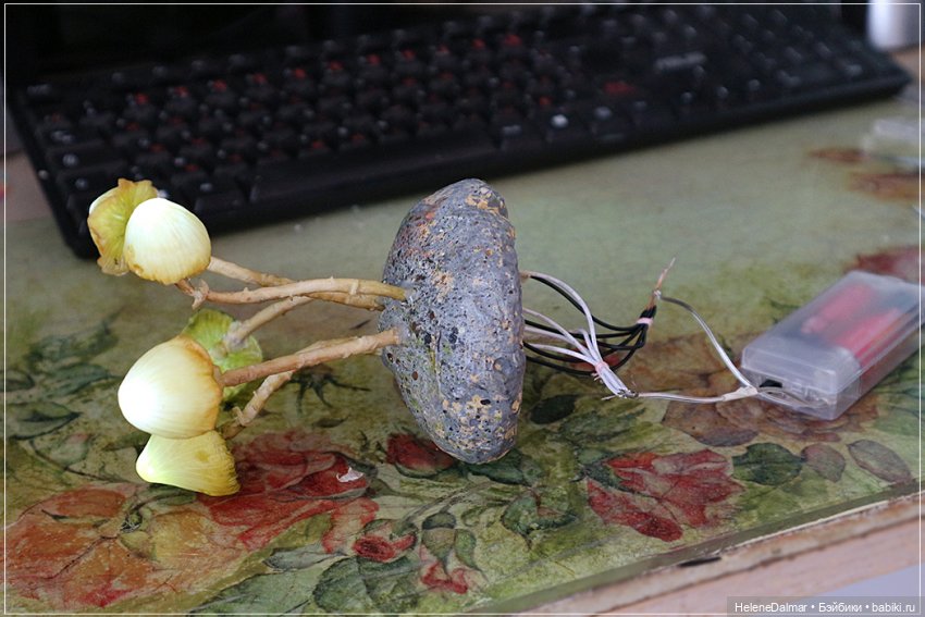 Как я делала светильник с грибами | Бэйбики Как я делала светильник с грибами