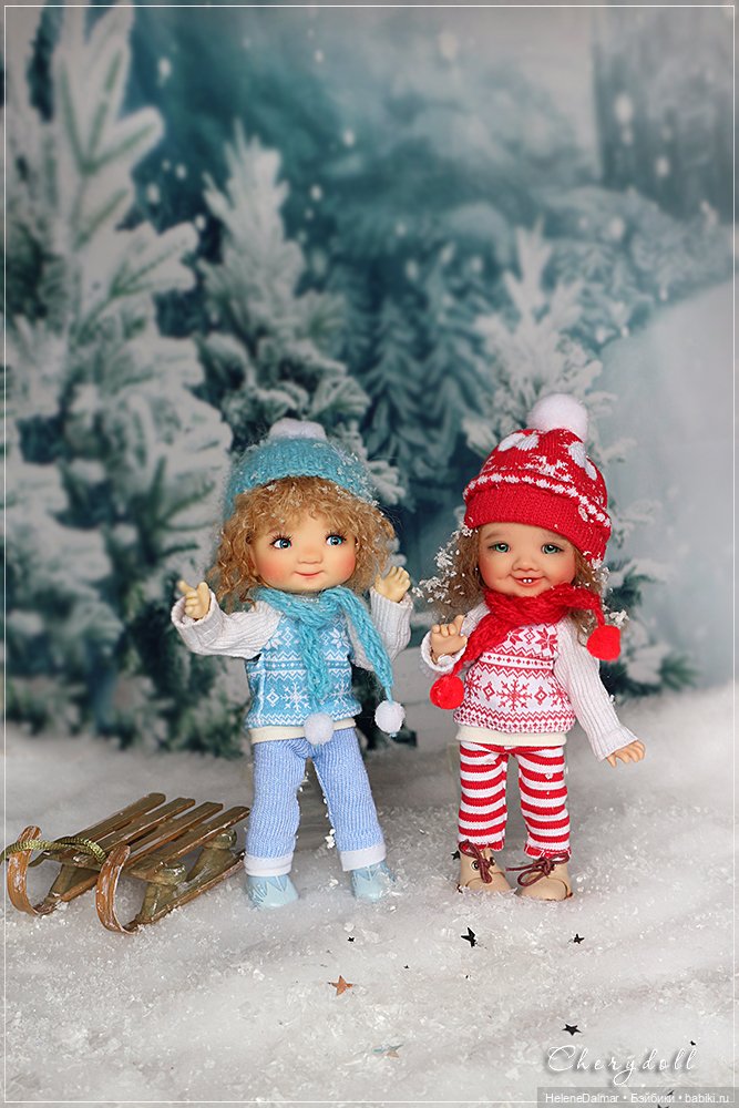 Зимние забавы | Бэйбики Зимние забавы — Одежда и обувь для кукол своими руками: фото (фото 10)