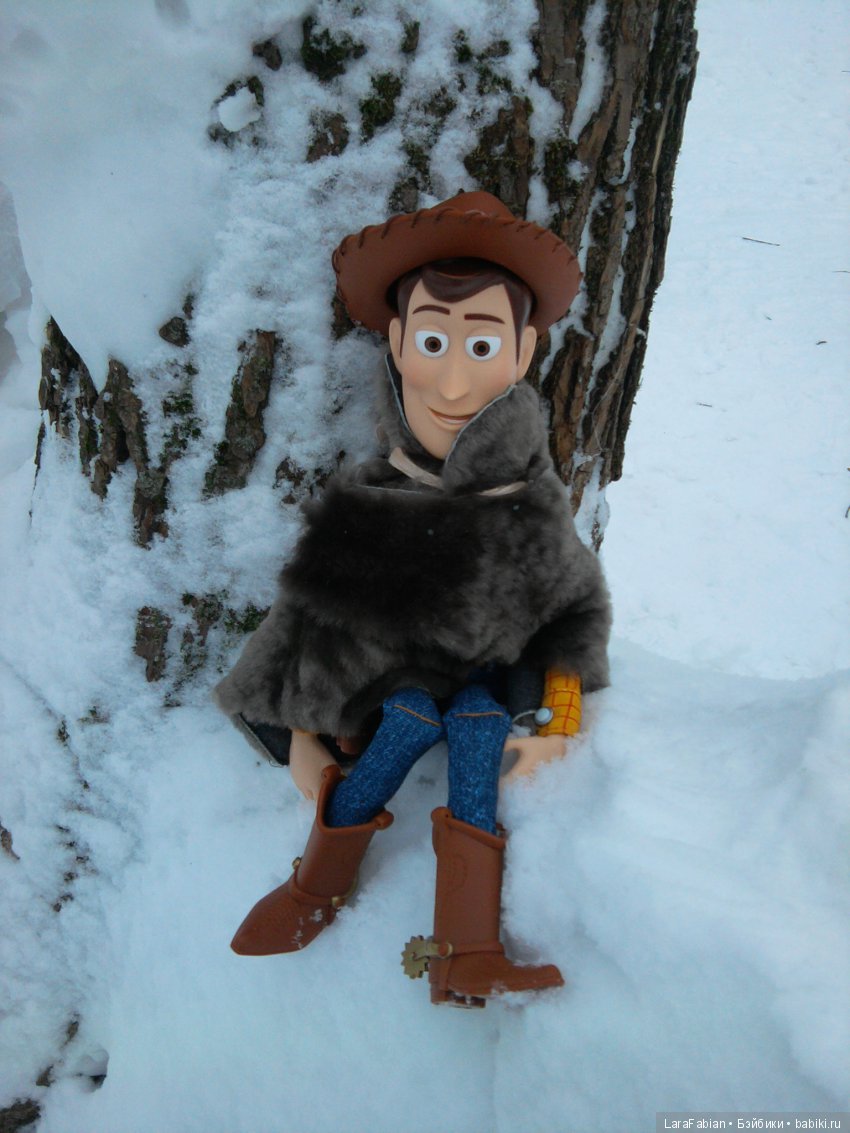 Зимняя прогулка в яблоневом саду с любимыми куклами (фото 6)