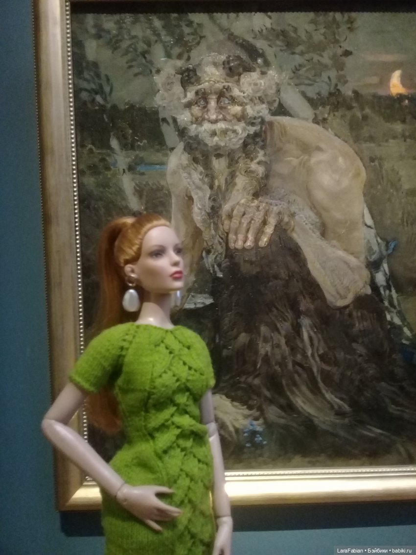 Третьяковская галерея - куклы тоже любят экскурсии часть 2. Зал Врубеля (фото 8)