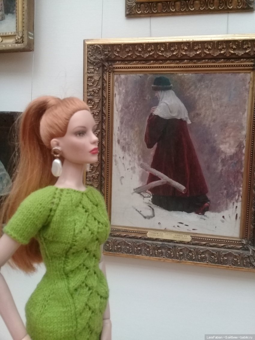 Третьяковская галерея - куклы тоже любят экскурсии часть 3. Залы Васнецова и Сурикова (фото 6)