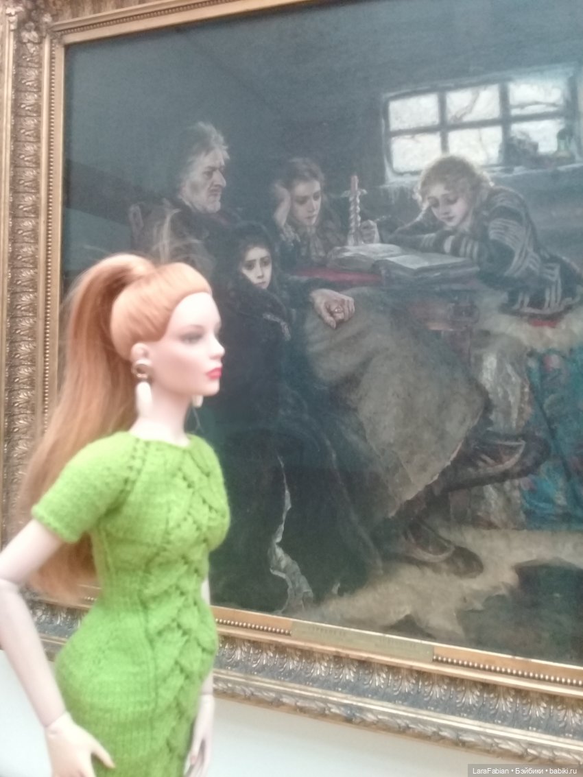 Третьяковская галерея - куклы тоже любят экскурсии часть 3. Залы Васнецова и Сурикова (фото 7)
