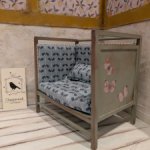 Мини диванчик "Бабочки-шалфей"